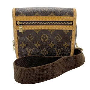 Louis Vuitton Monogram Bosphore Canvas Waist Bag Body Brown